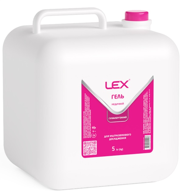 Гель для ультразвукового дослідження, 5 кг, LEX